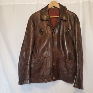 Host Pick...1970's Vintage Brown Leather Jacket